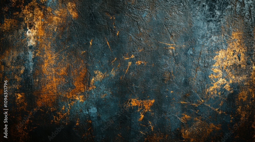 Dark Abstract Grunge Texture with Unique Elements