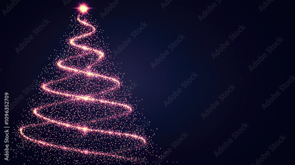 Magical christmas tree lights up holiday spirit home decorative content festive close-up celebration concept Magical christmas tree lights up holiday spirit home decorative content festive close-up celebration concept