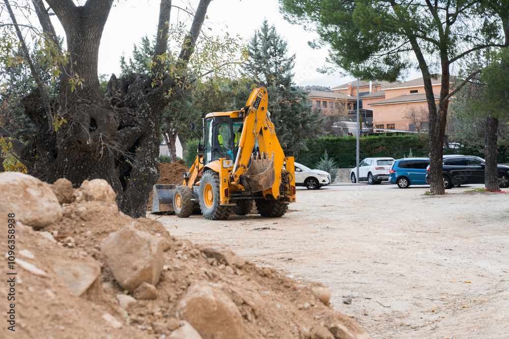 Obraz premium obras en la calle