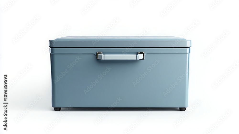 Stylish Blue Metal Storage Container Stylish Blue Metal Storage Container