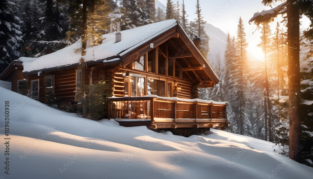 Snowy Mountain Cabin Retreat Snowy Mountain Cabin Retreat