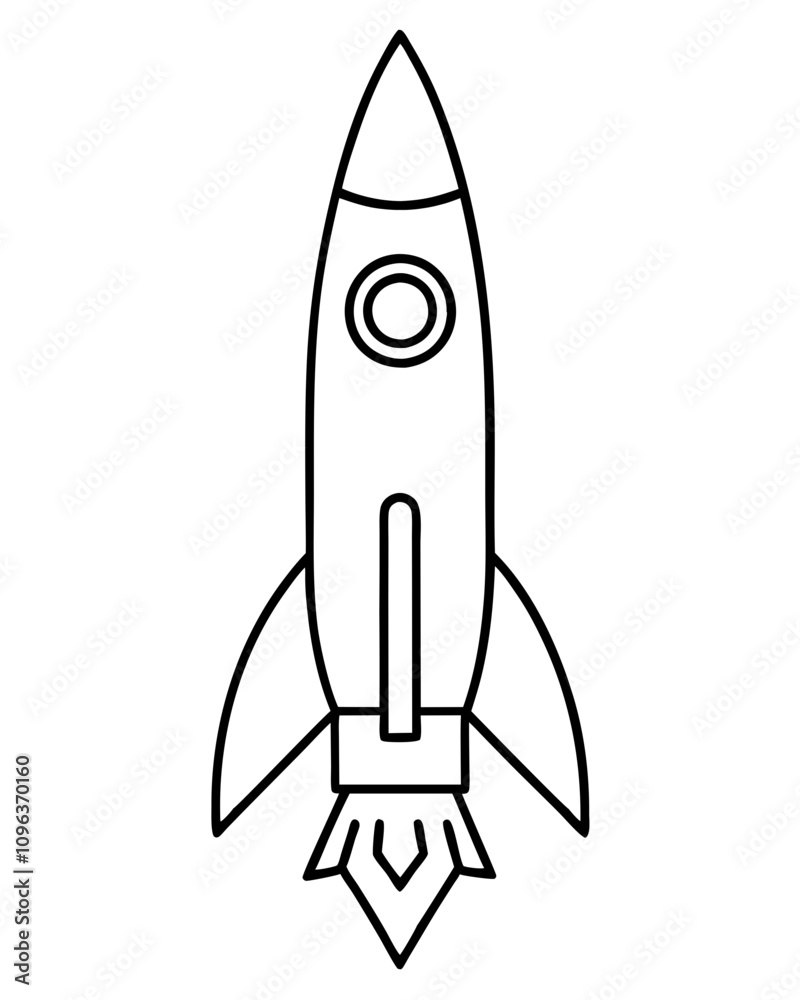 rocket line art vector illustration transparent background rocket line art vector illustration transparent background