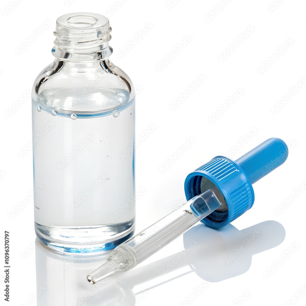 bottle of serum isolated on white background bottle of serum isolated on white background