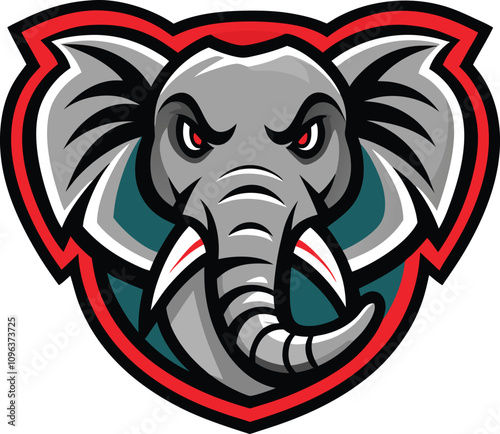 Elephant Mascot Logo Design photo