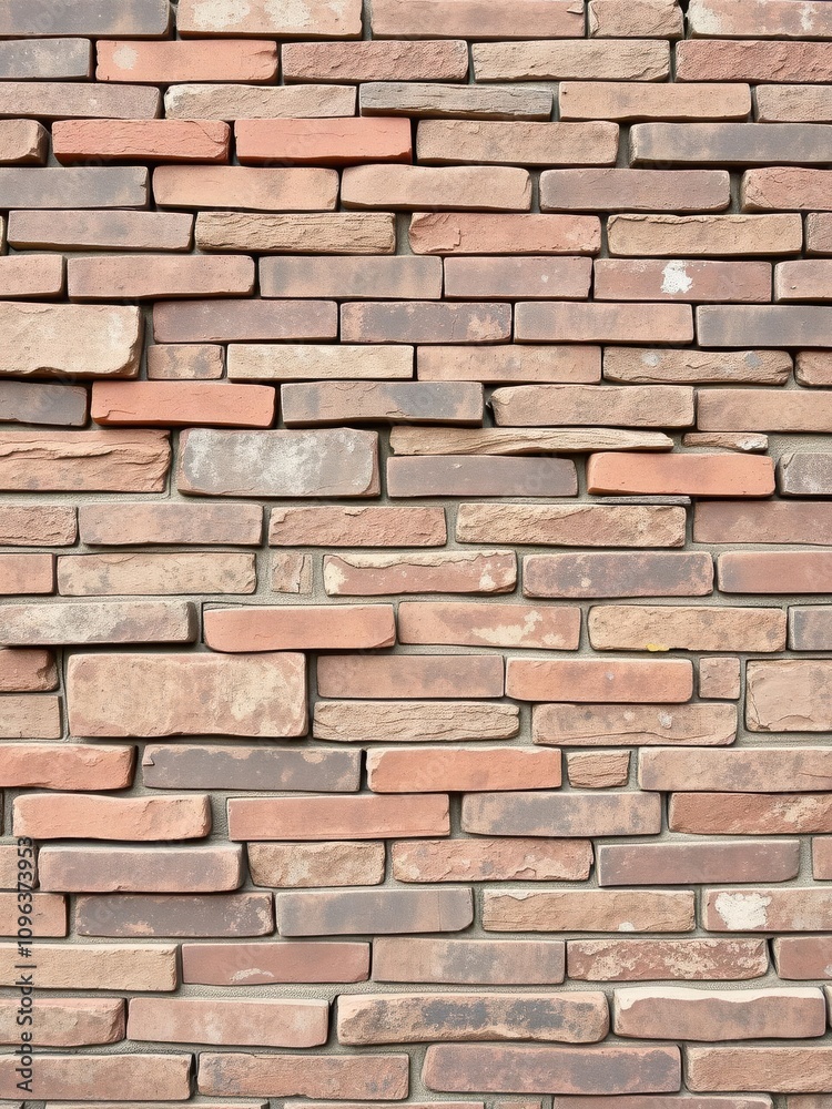 Variety of weathered brick textures in shades of red, brown, and grey, urban Variety of weathered brick textures in shades of red, brown, and grey, urban