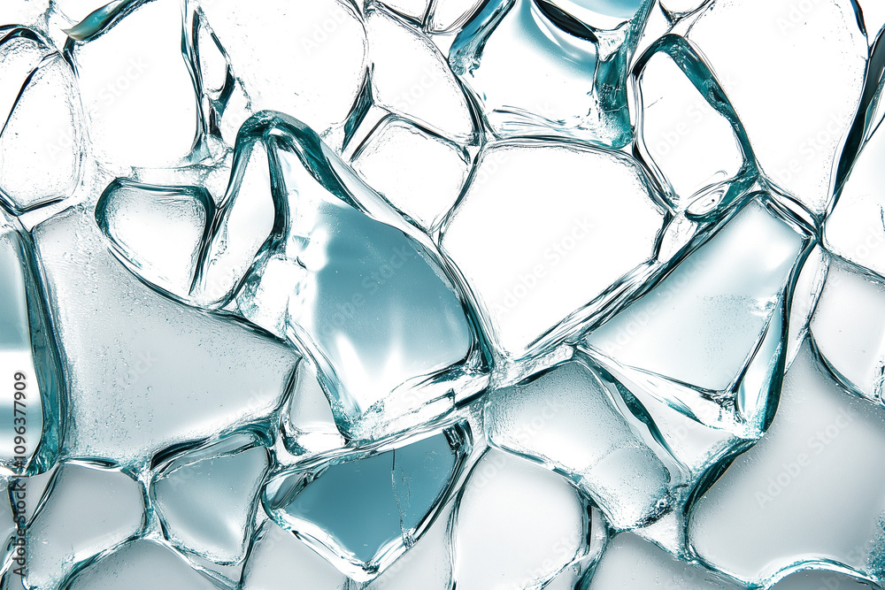 Broken glass on transparent background Broken glass on transparent background