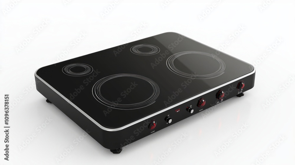 Sleek Black Glass Cooktop - Modern Kitchen Appliance Sleek Black Glass Cooktop - Modern Kitchen Appliance
