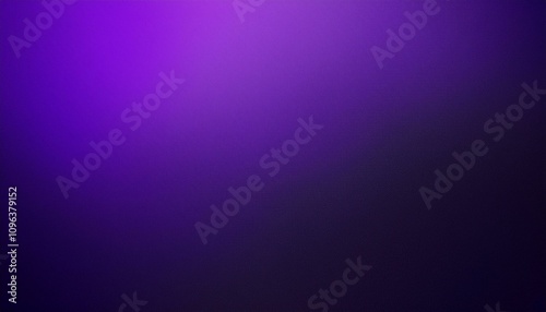 Abstract background, Dark violet and black gradient background with light leak and grainy texture.