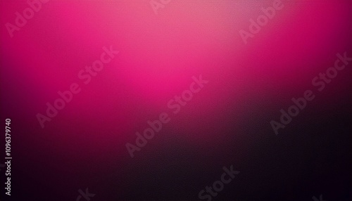 Abstract background, Deep cerise and black gradient background with light leak and grainy texture.