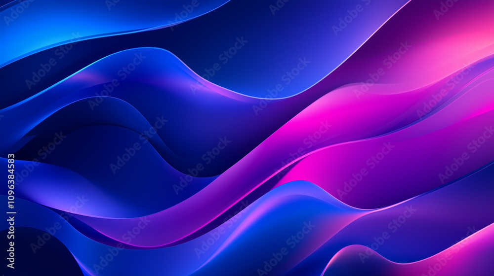 Futuristic Technology Abstract Background with Glowing Curved Lines Futuristic Technology Abstract Background with Glowing Curved Lines