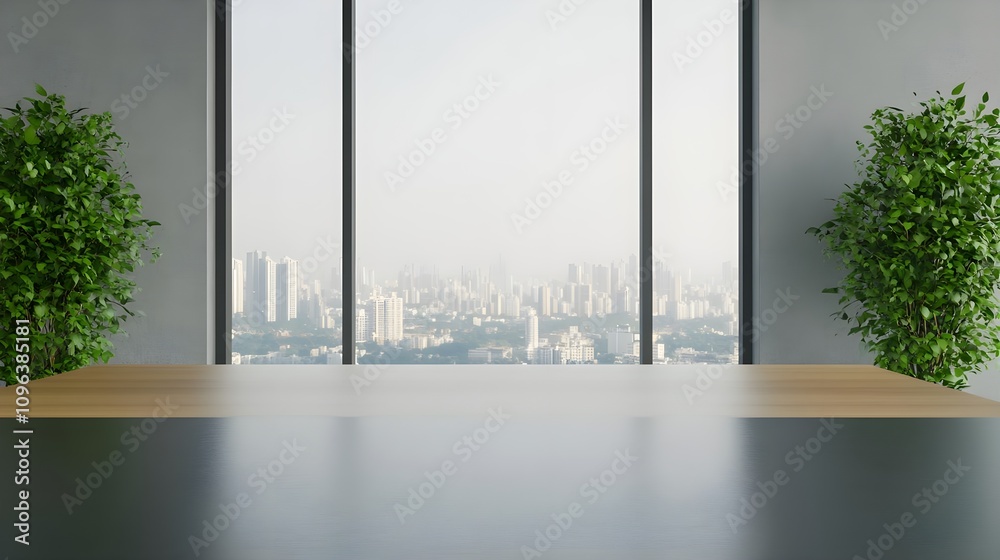 Modern Office City View Desk Modern Office City View Desk