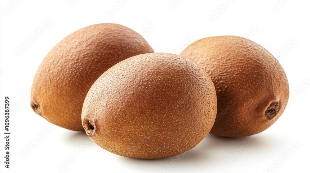 Fototapeta premium Three Fresh Brown Kiwis