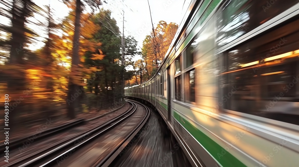 fast moving train in motion fast moving train in motion