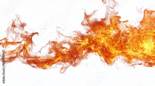 Fiery Abstract Flames in Motion