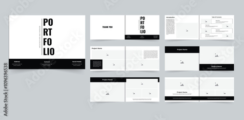 Architecture portfolio brochure landscape design real estate portfolio