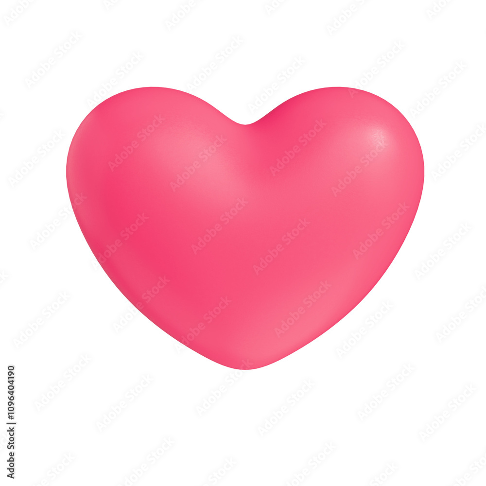 Red heart 3d isolated in transparent background Red heart 3d isolated in transparent background