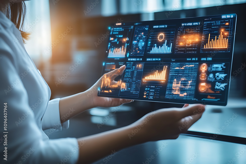A safety manager using a digital dashboard to monitor real-time workforce safety metrics and risks, symbolizing innovation in workplace safety and risk management.
A safety manager using a digital dashboard to monitor real-time workforce safety metrics and risks, symbolizing innovation in workplace safety and risk management.