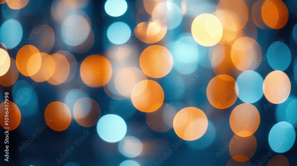 Obraz premium Soft Bokeh Background with Vibrant Color Circles