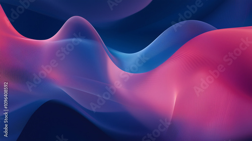 Futuristic Technology-Inspired Abstract Background with Glowing Lines and Blank Space for Layout