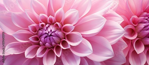 Macro shot of vibrant pink dahlia flowers creating a soft and elegant floral backdrop for design and decoration purposes