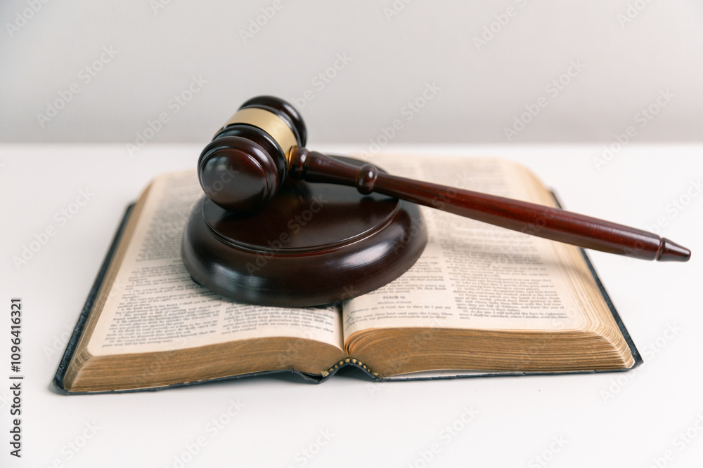 Holy Bible, central object of Christian faith, speaks of Jesus Christ and God is law, embodying religious beliefs and pursuit of divine justice. hope, peace, prayer, harmony, heritage, guilt, wisdom Holy Bible, central object of Christian faith, speaks of Jesus Christ and God is law, embodying religious beliefs and pursuit of divine justice. hope, peace, prayer, harmony, heritage, guilt, wisdom