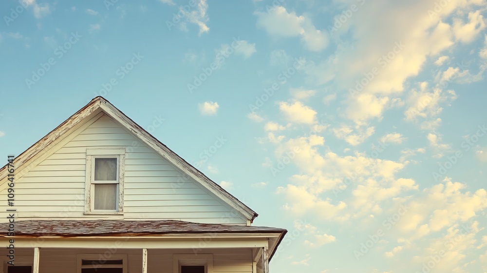 A Tranquil Country Home Under a Pastel Sky A Tranquil Country Home Under a Pastel Sky