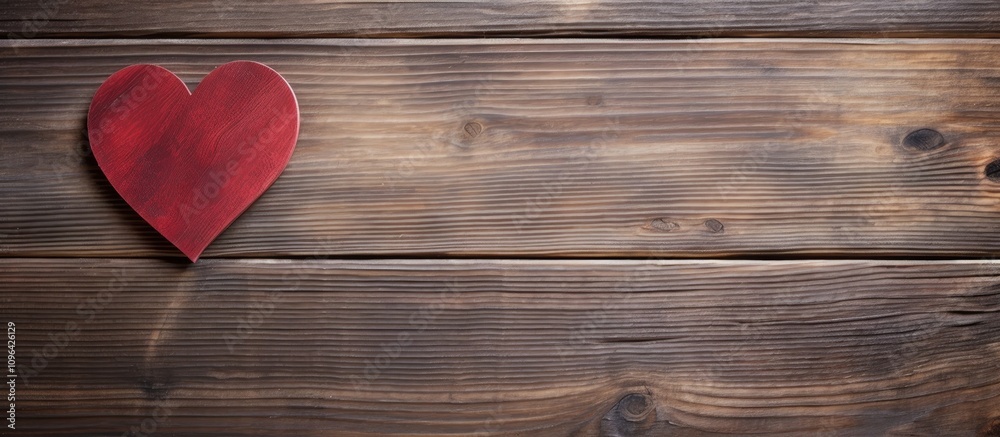 Valentine's Day rustic backdrop with a wooden heart on an antique wooden surface ideal for romantic text or announcements Valentine's Day rustic backdrop with a wooden heart on an antique wooden surface ideal for romantic text or announcements