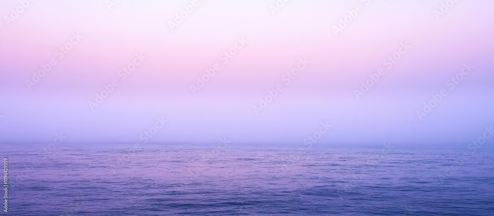 Tranquil seascape at dusk with soft pastel hues reflecting on calm waters under a serene twilight sky Tranquil seascape at dusk with soft pastel hues reflecting on calm waters under a serene twilight sky