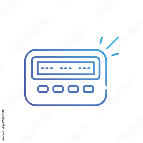 Fashioned Paging vector icon