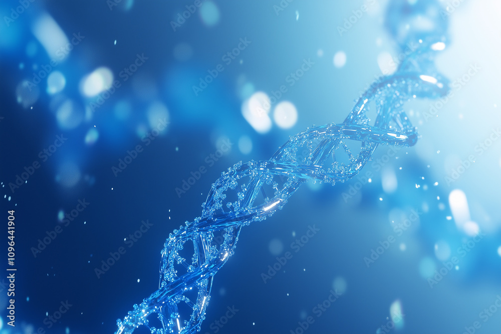Translucent DNA Helix Concept Background with Biotechnology and Genetics Research Translucent DNA Helix Concept Background with Biotechnology and Genetics Research
