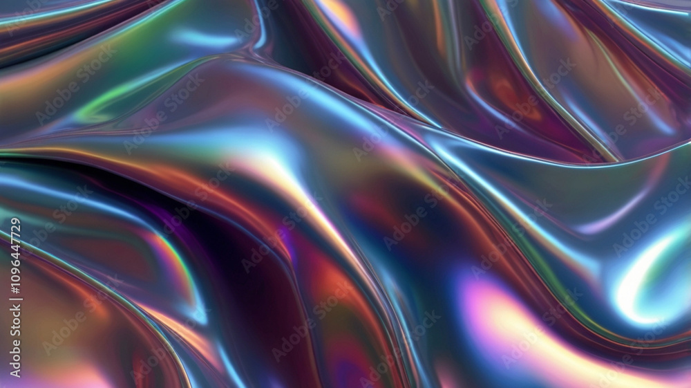 Fototapeta premium Abstract shiny iridescent textured background
