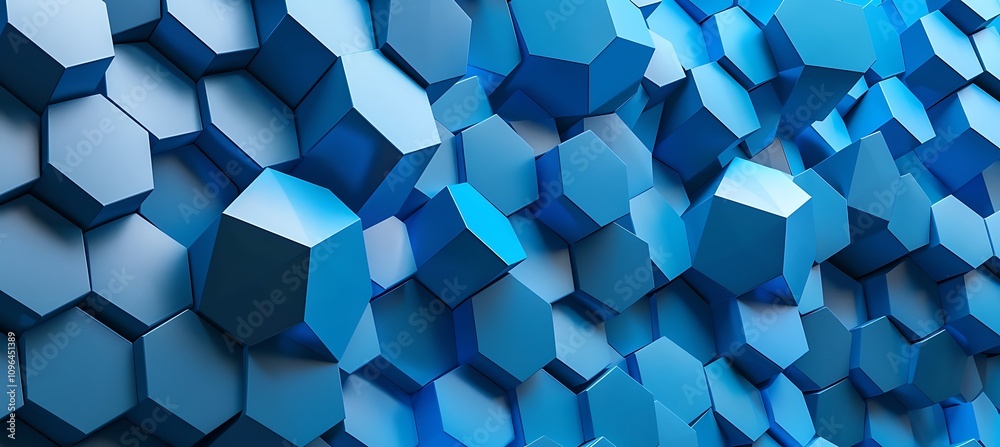 Dynamic blue geometric background with detailed hexagonal patterns for clean and futuristic looks. Dynamic blue geometric background with detailed hexagonal patterns for clean and futuristic looks.