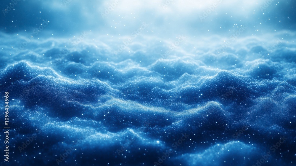 Fototapeta premium Mesmerizing Winter Landscape with Sparkling Snow