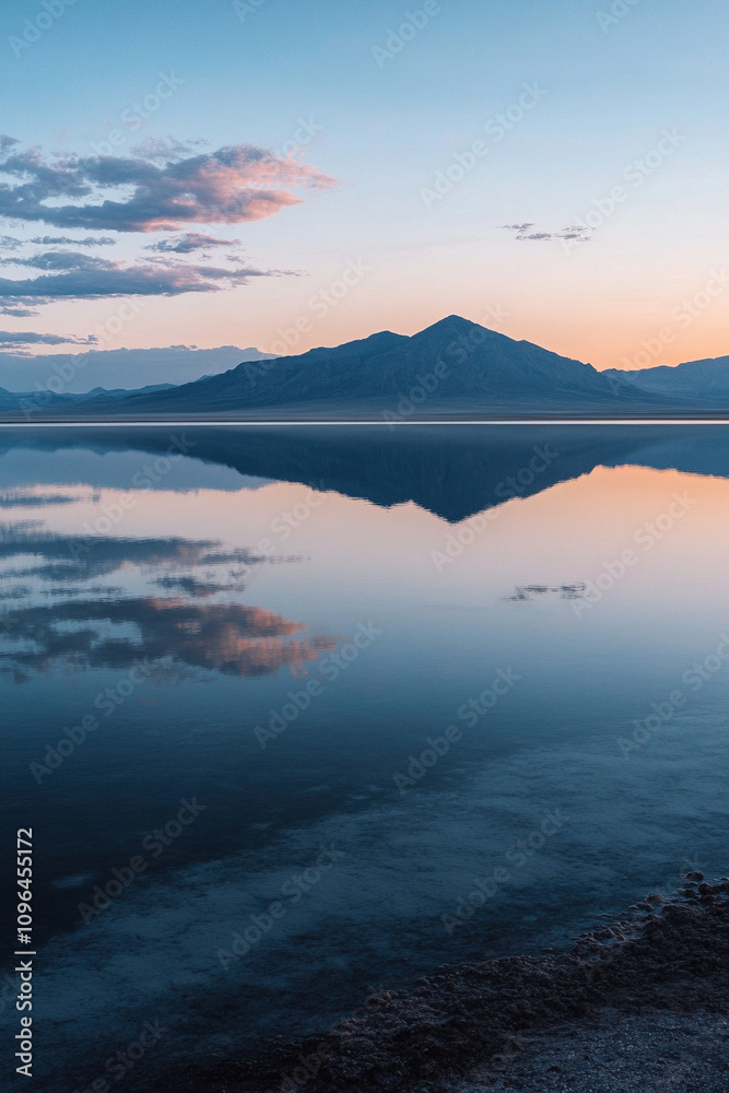 Fototapeta premium sunrise over the lake