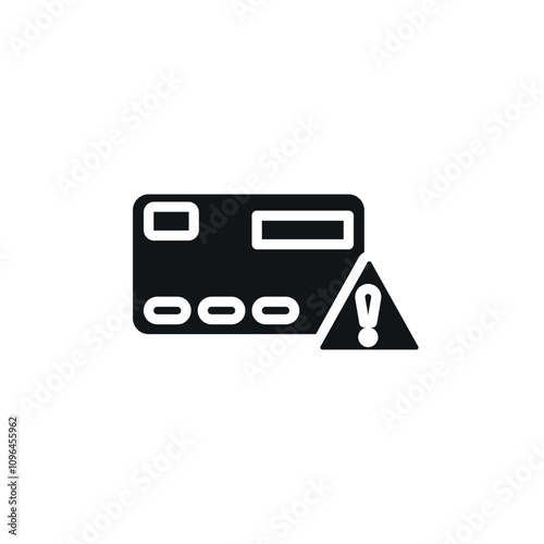 Credit limit icon Thin line flat illustration