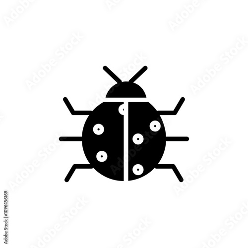 Debug icon Thin line flat illustration