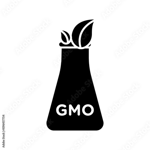 GMO icon Thin line flat illustration