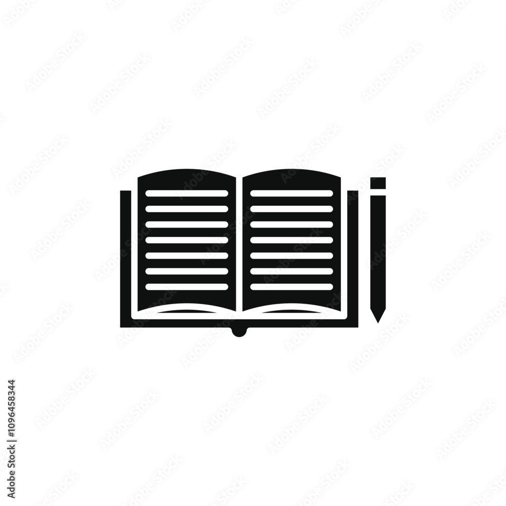 Homework icon Thin line flat illustration Homework icon Thin line flat illustration