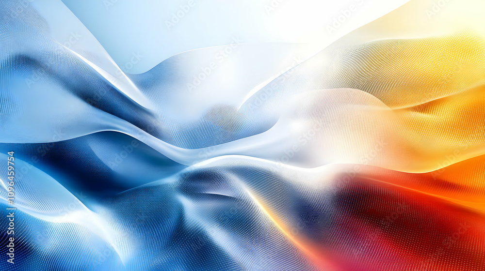 Obraz premium Abstract Colorful Wave Background Illustration