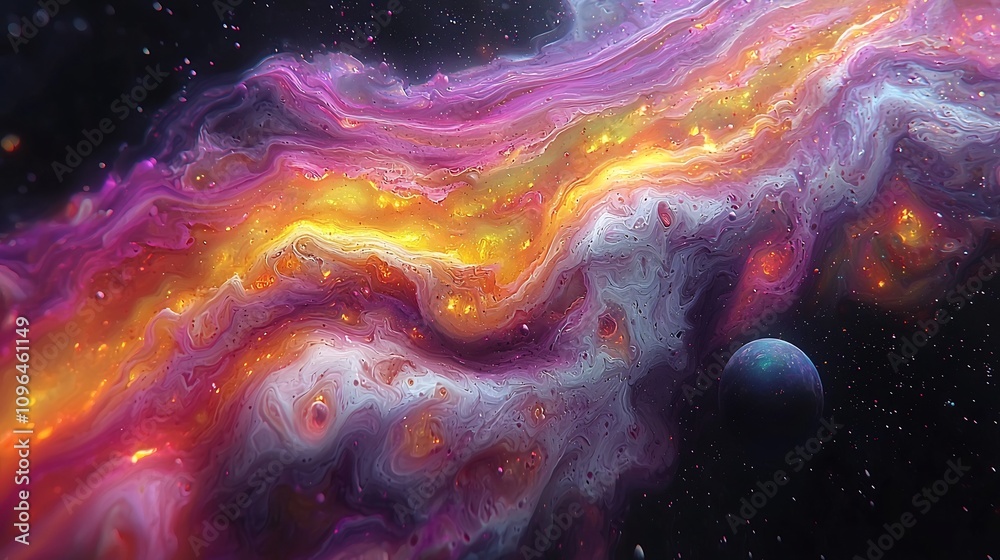 Captivating Cosmic Swirl Vibrant Interstellar Phenomenon in the Vastness of Space Captivating Cosmic Swirl Vibrant Interstellar Phenomenon in the Vastness of Space