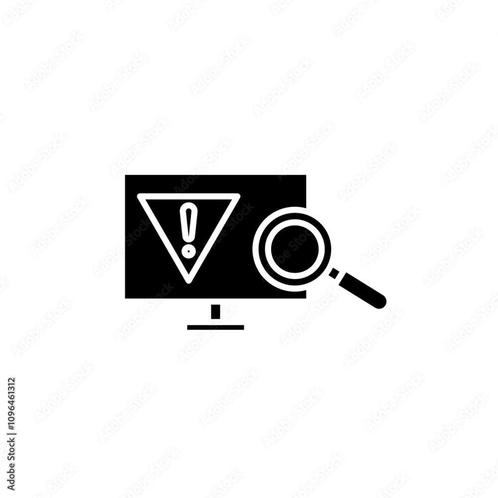 Risk analysis Thin line flat illustration Risk analysis Thin line flat illustration