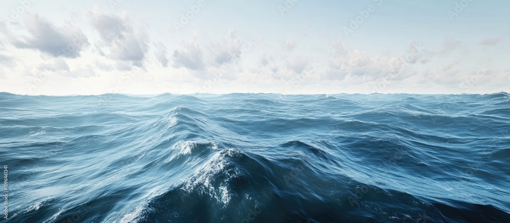 Vast ocean waves under a cloudy sky showcasing the beauty of nature's dynamic seascape and tranquil waters. Vast ocean waves under a cloudy sky showcasing the beauty of nature's dynamic seascape and tranquil waters.