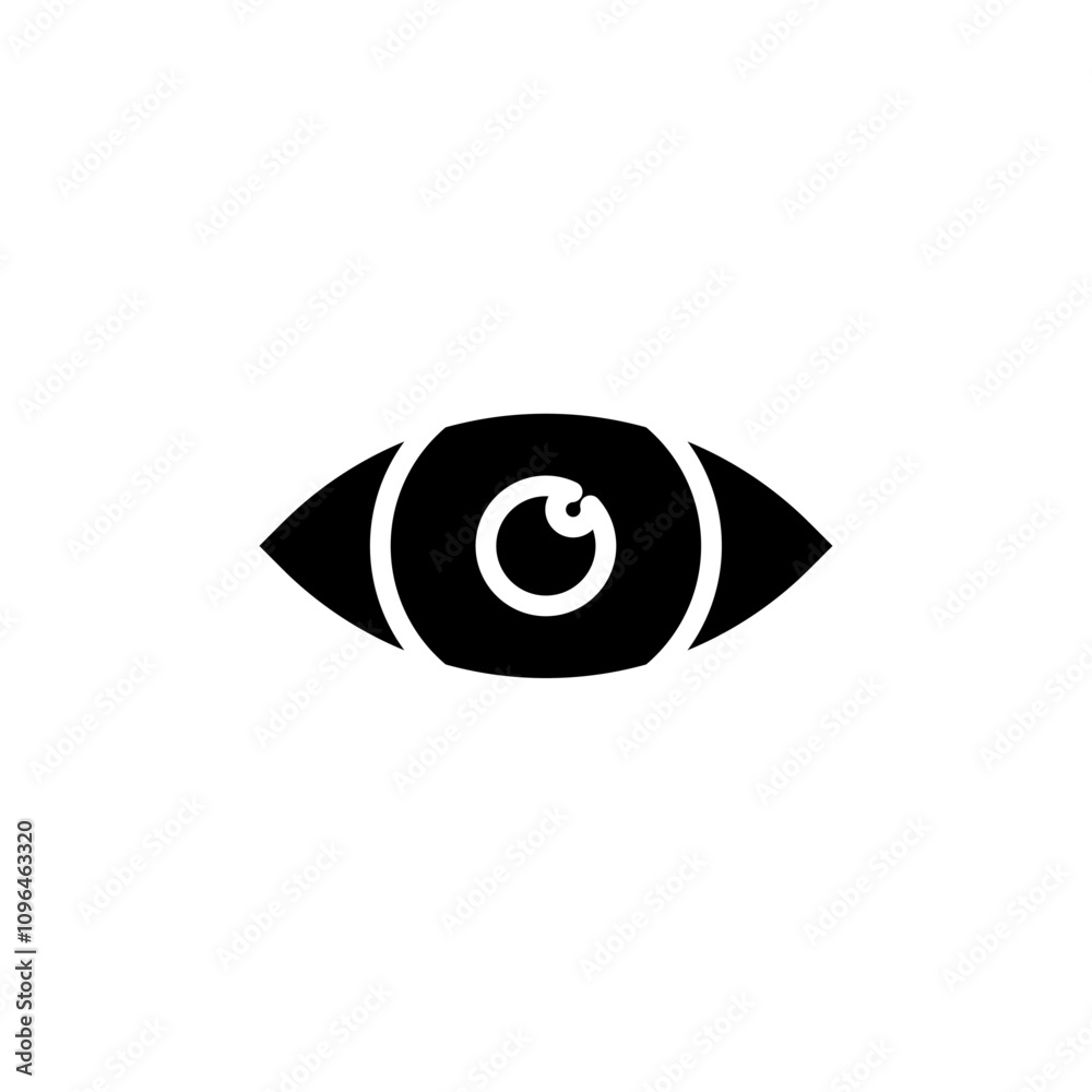 Visible icon Thin line flat illustration Visible icon Thin line flat illustration