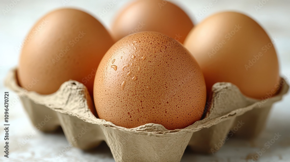 Fresh Brown Eggs in Carton Fresh Brown Eggs in Carton