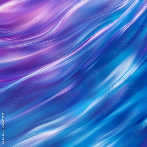 Abstract blue and purple wave pattern with smooth texture, suitable for backgrounds.