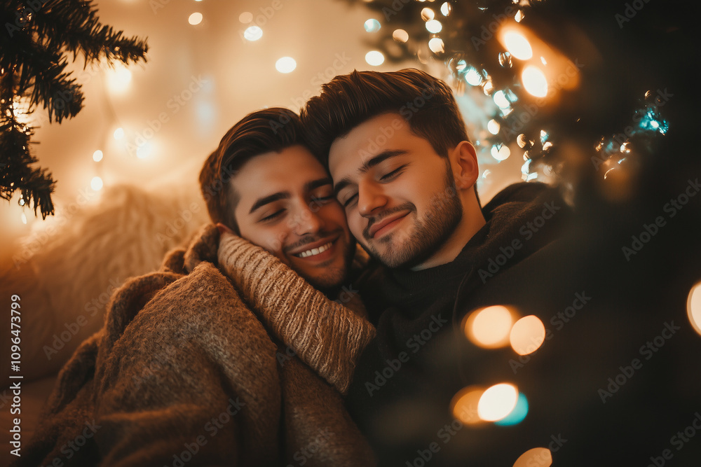Cuddling by the Warm Fire, a Joyful Celebration of Love and Togetherness During the Festive Season