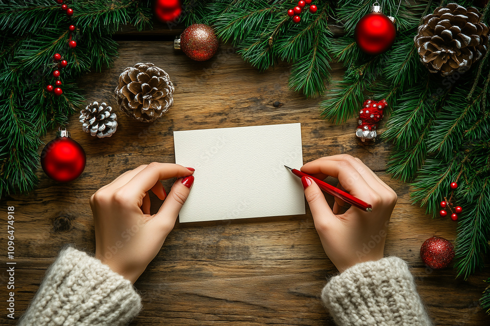 Creating Heartfelt Christmas Wishes With a Cozy Touch Among Festive Decorations