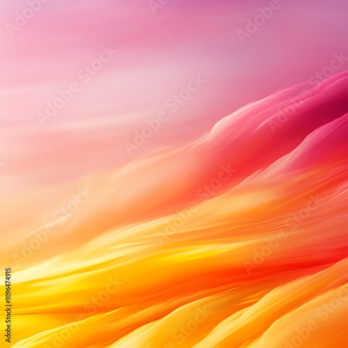 Vibrant abstract waves in pink and orange hues, smooth flowing background.