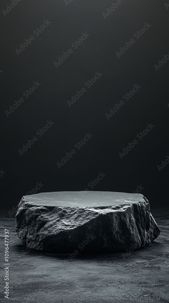 Black stone podium for luxury product placement. Rock granite pedestal stage background. Natural material scene. Minimal luxury aesthetic.
Black stone podium for luxury product placement. Rock granite pedestal stage background. Natural material scene. Minimal luxury aesthetic.