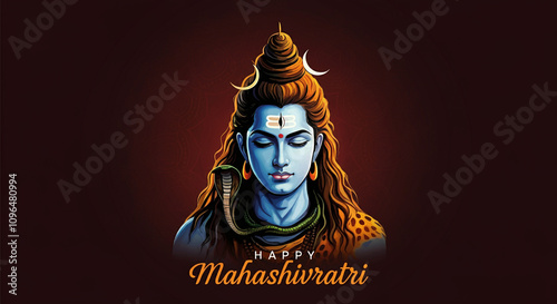 Lord Shiva in a meditative ...